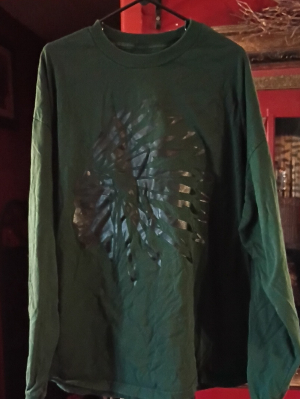Women's Long-Sleeve Graphic Tee - Forest Green